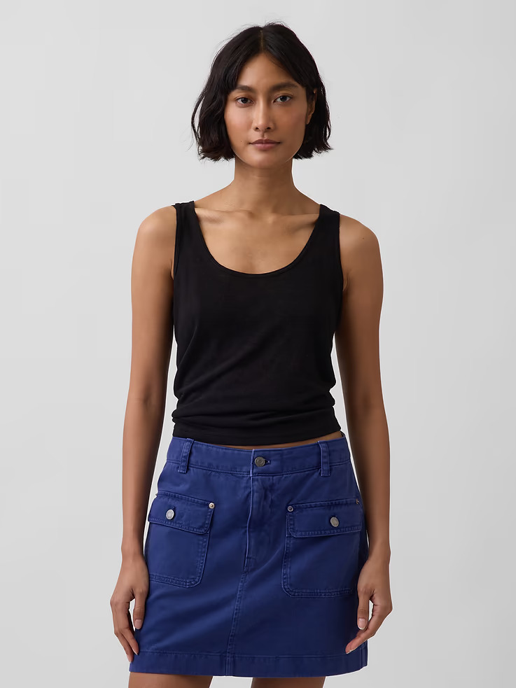 Gap, Linen-Blend Tank Top