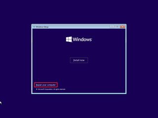 Windows 11 repair your computer option