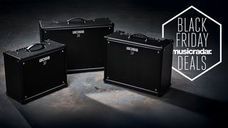 A collection of Boss Katana amps in our testing studio