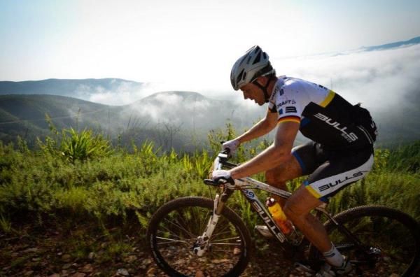 Karl Platt goes up the Mamba climb