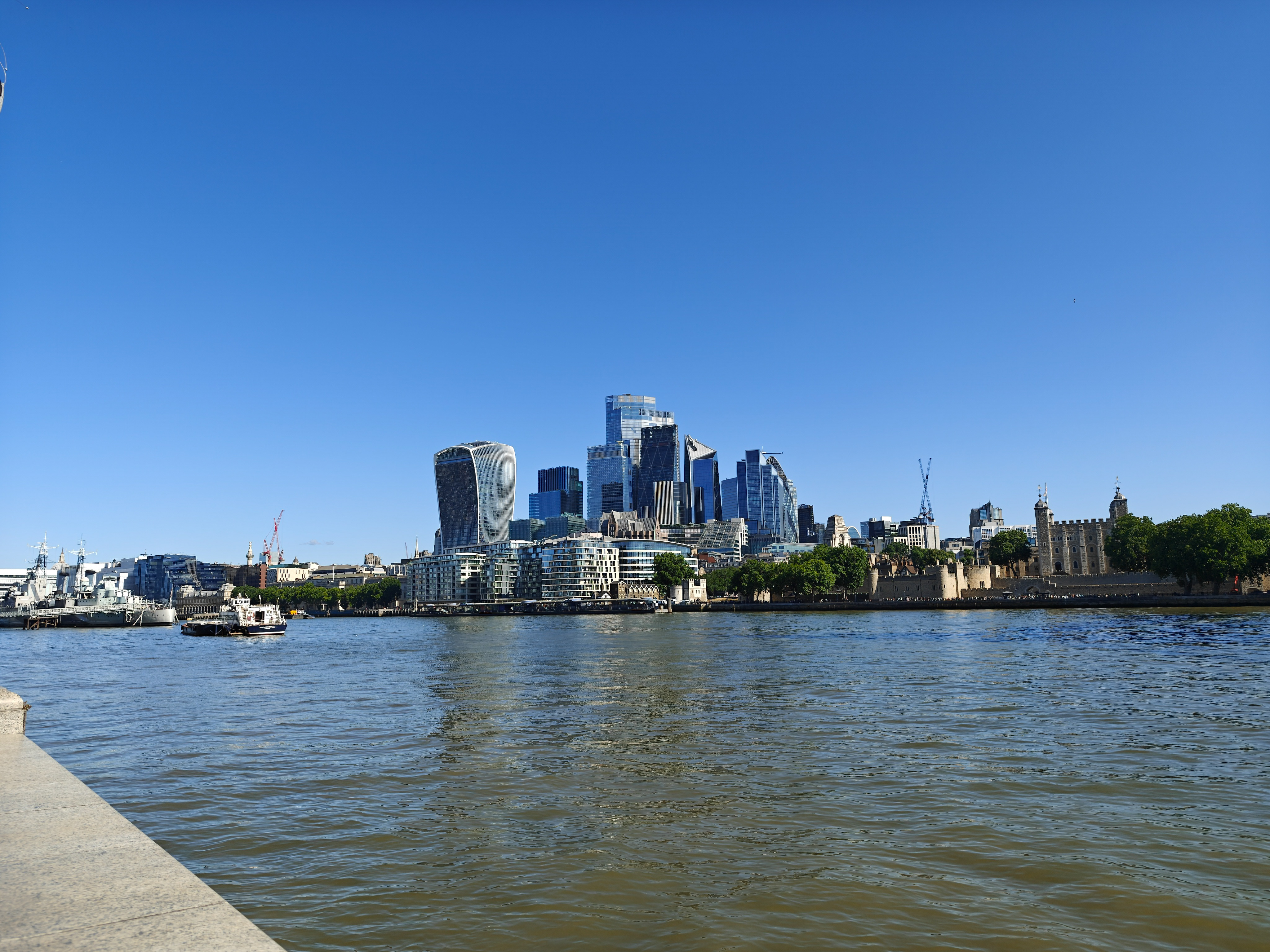View over the river terms of the city of London