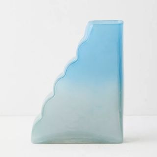 blue stepping vase