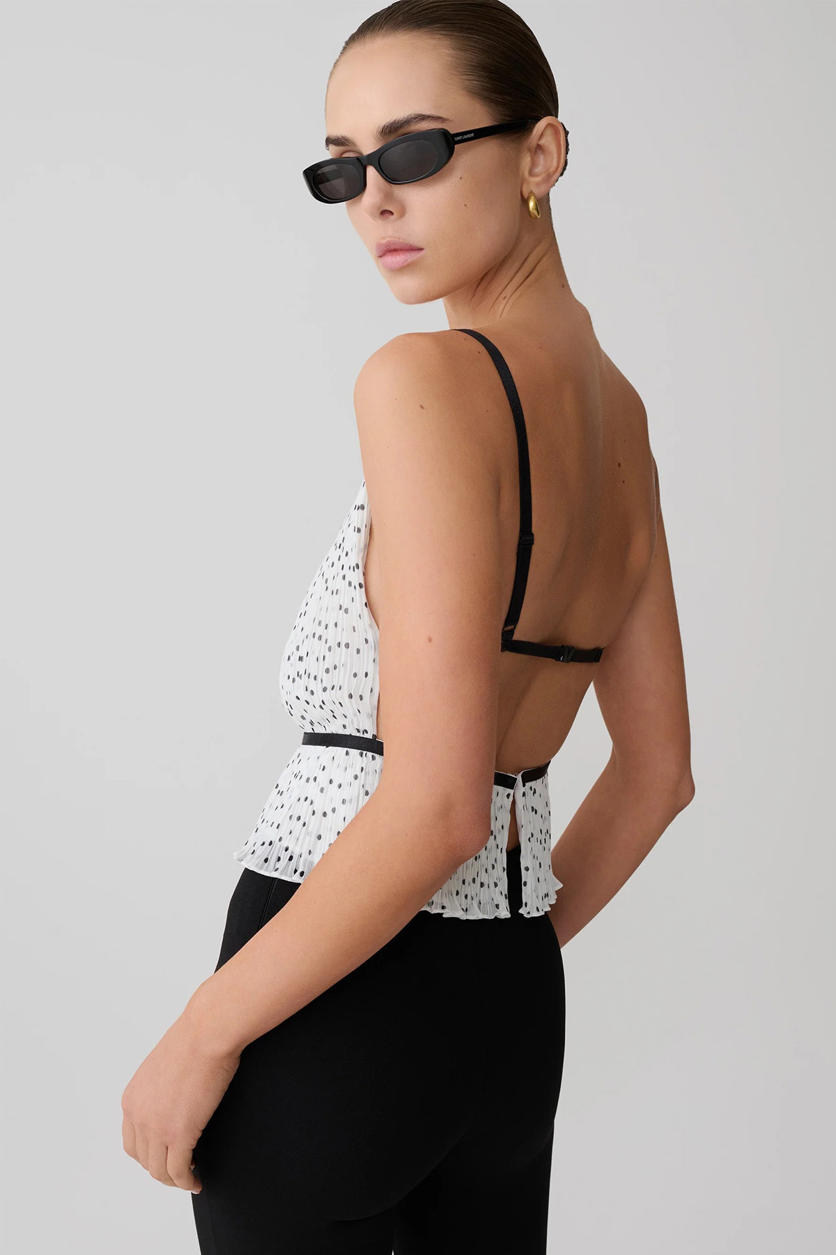 Lilou Pleated Sleeveless Top