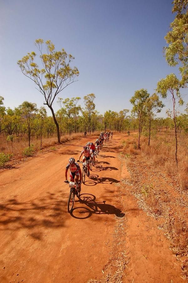 Nikolaus Syc leads a group towards the Laura Ranges