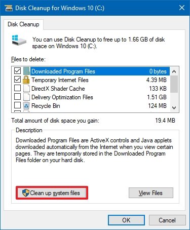 Windows 10 версии 22H2 очищает системные файлы
