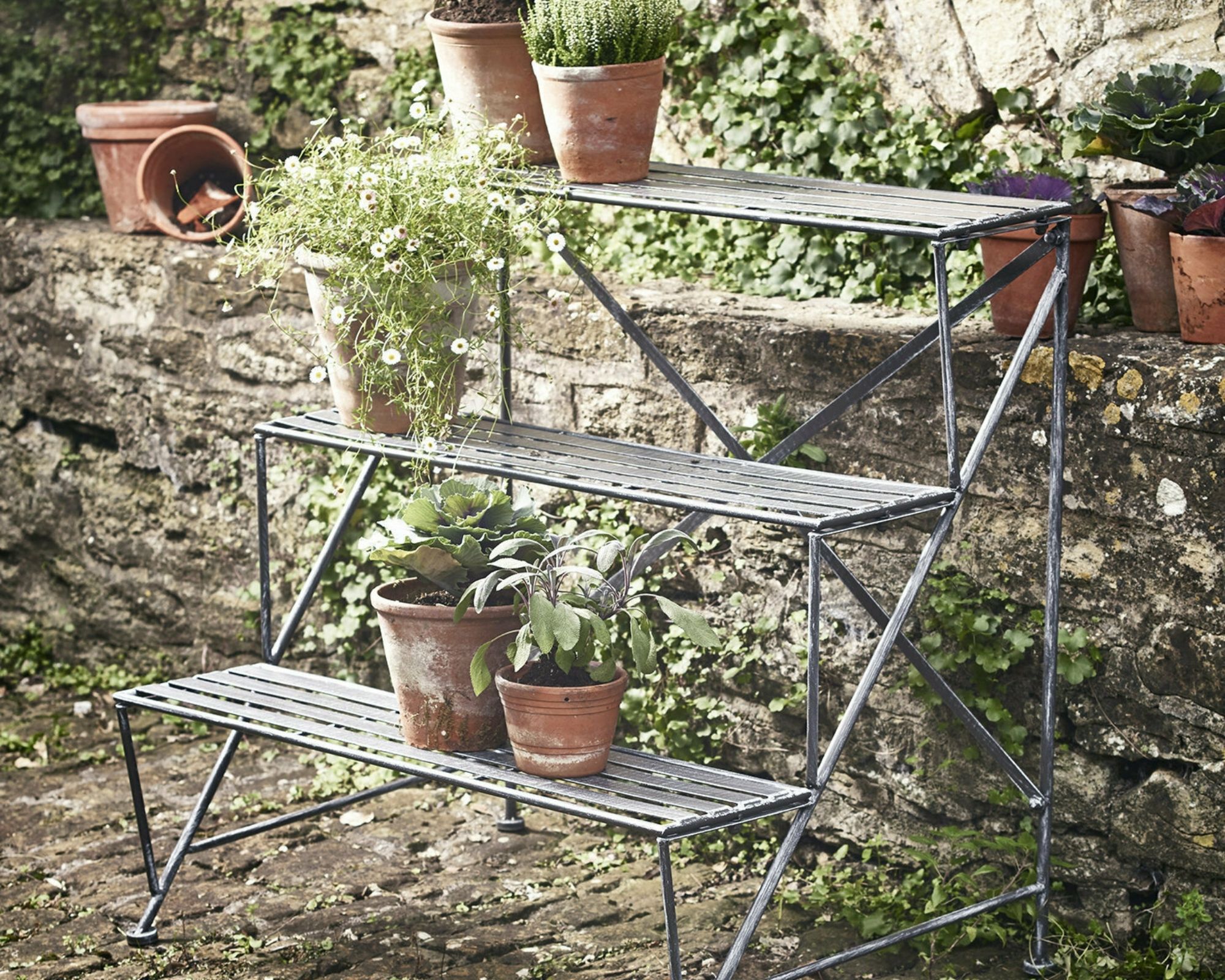 Cox & Cox Como tiered plant stand