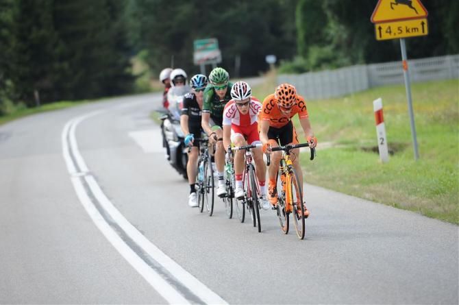 Mateusz Taciak (CCC Polsat) leads the breakaway