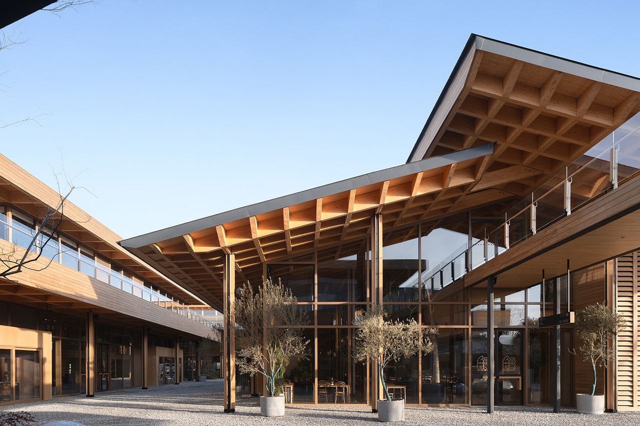 timber structure of pulo market by a9a architects in china