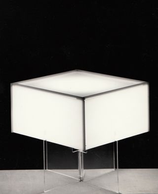 Lamp by Bodil Kjaer, black and white photo