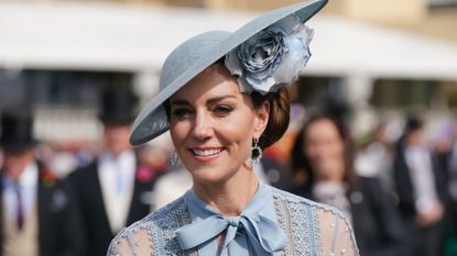 The Princess of Wales at a garden party