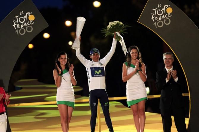 Colombia's Nairo Quintana (Movistar) won the youth classification in his very first Tour de France