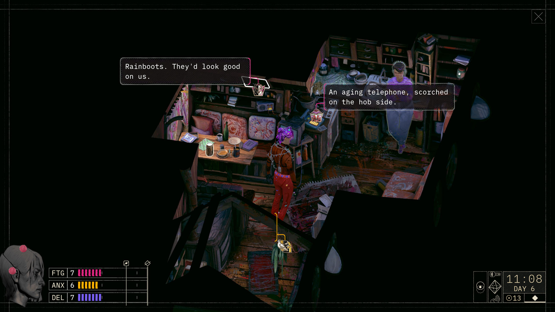 Exploring a houseboat in Zero Parades: For Dead Spies