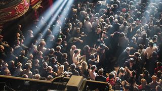 crowd at a prog gig