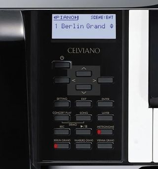 Fig. 1: Selecting and modifying your sound is as easy as pressing a button on the Celviano Hybrid Grand’s controller. 