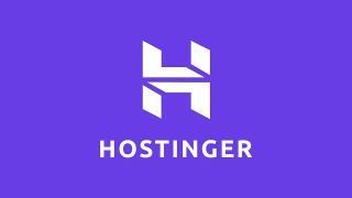 Hostinger logo on purple background