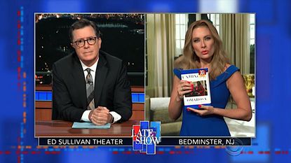 Stephen Colbert interviews "Melania Trump" on Omarosa