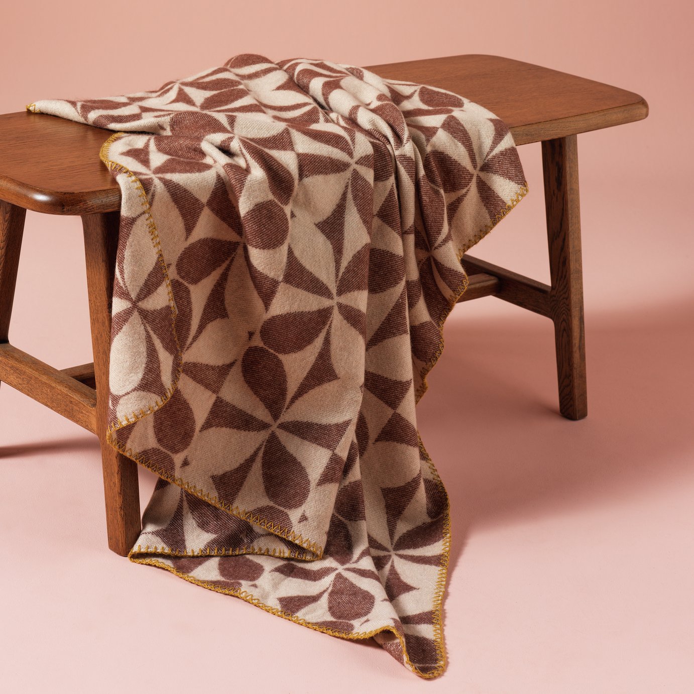 Habitat X Scion Attolo Throw - Brown - 150x125cm