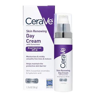 Cerave Anti-Aging-Gesichtscreme LSF 30 | Anti-Falten-Retinol-Creme mit Hyaluronsäure und Ceramid | 1,76 Unzen