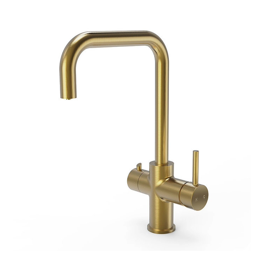 Bower 3-in-1 Instant Boiling Water Tap - Brushed Gold with Boiler &amp;amp; Filter