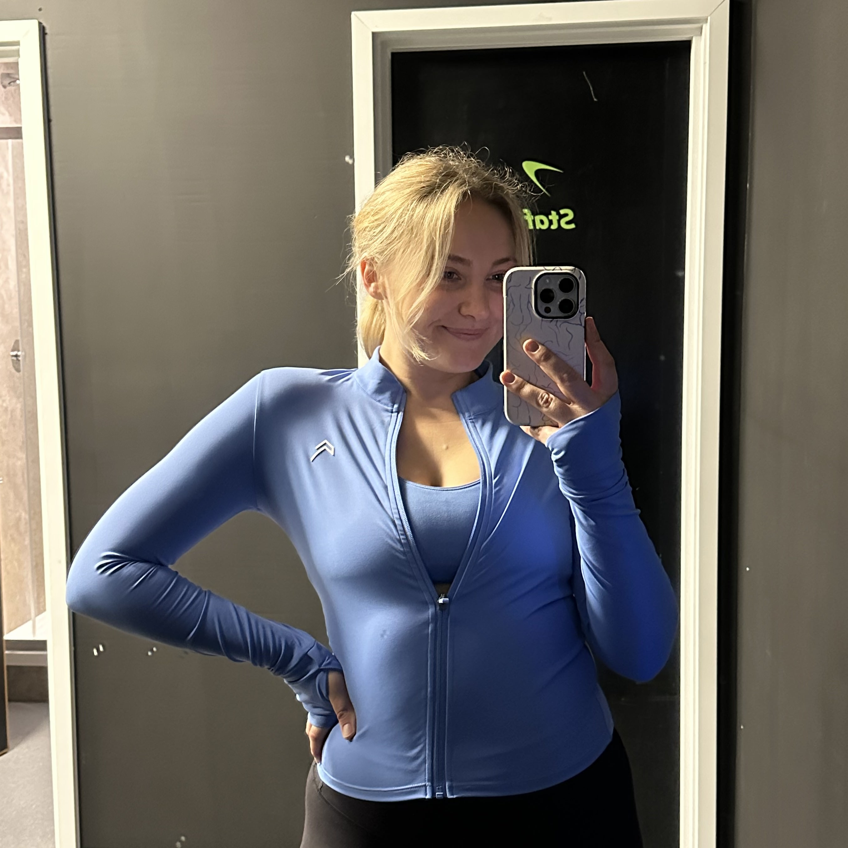 Woman wearing athleisure