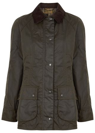Beadnell Dark Green Waxed Cotton Jacket