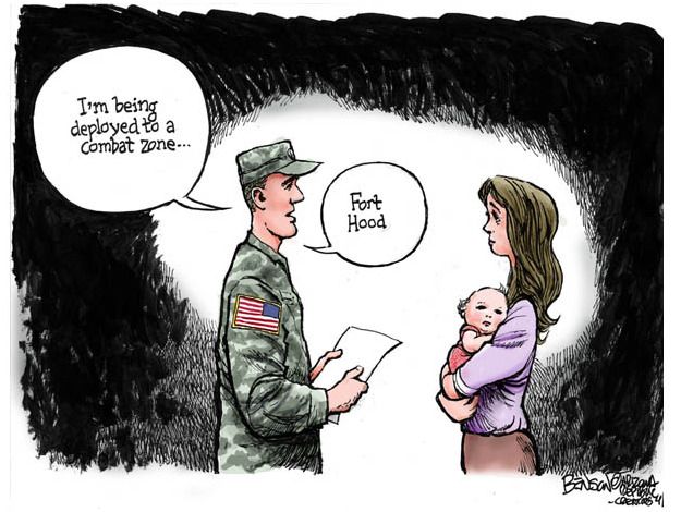 Editorial cartoon Fort Hood shooting