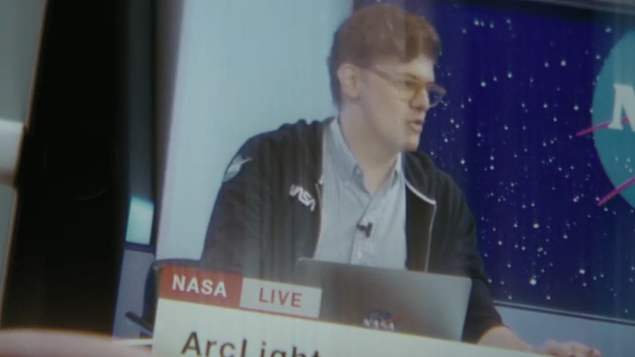James Ortiz as the NASA news reporter in Project Hail Mary