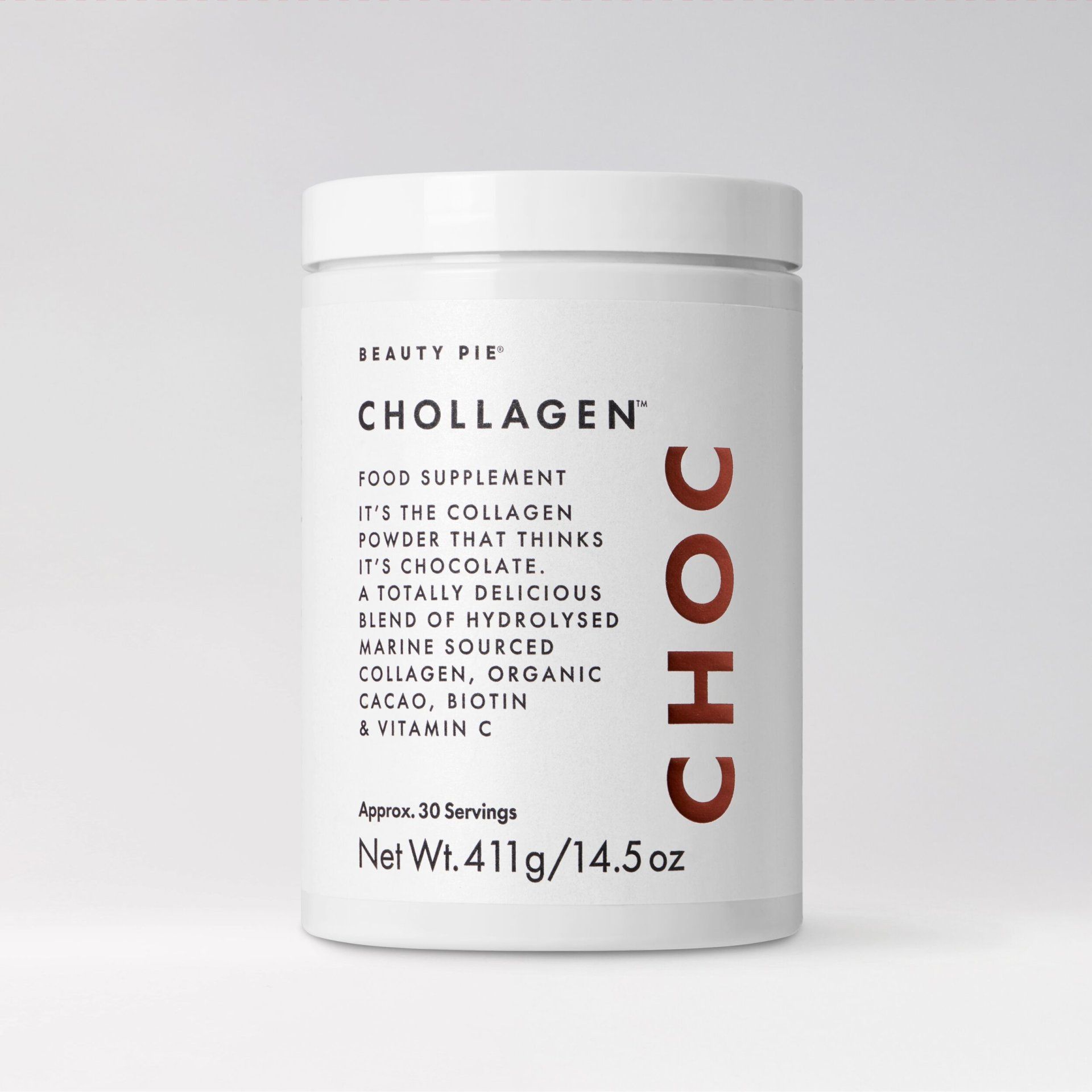 Hydrolysed Marine Collagen Peptides, Organic Cacao, Biotin & Vitamin C Food Supplement