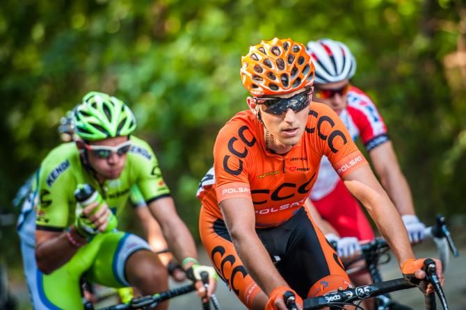 Maciej Paterski (CCC Polsat Polkowice) in the day's breakaway