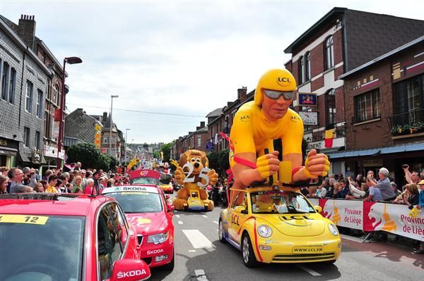 Tour de France mascots hit the streets in Belgium