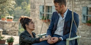 Salma Hayek and Ryan Reynolds in The Hitman's Wife's Bodyguard