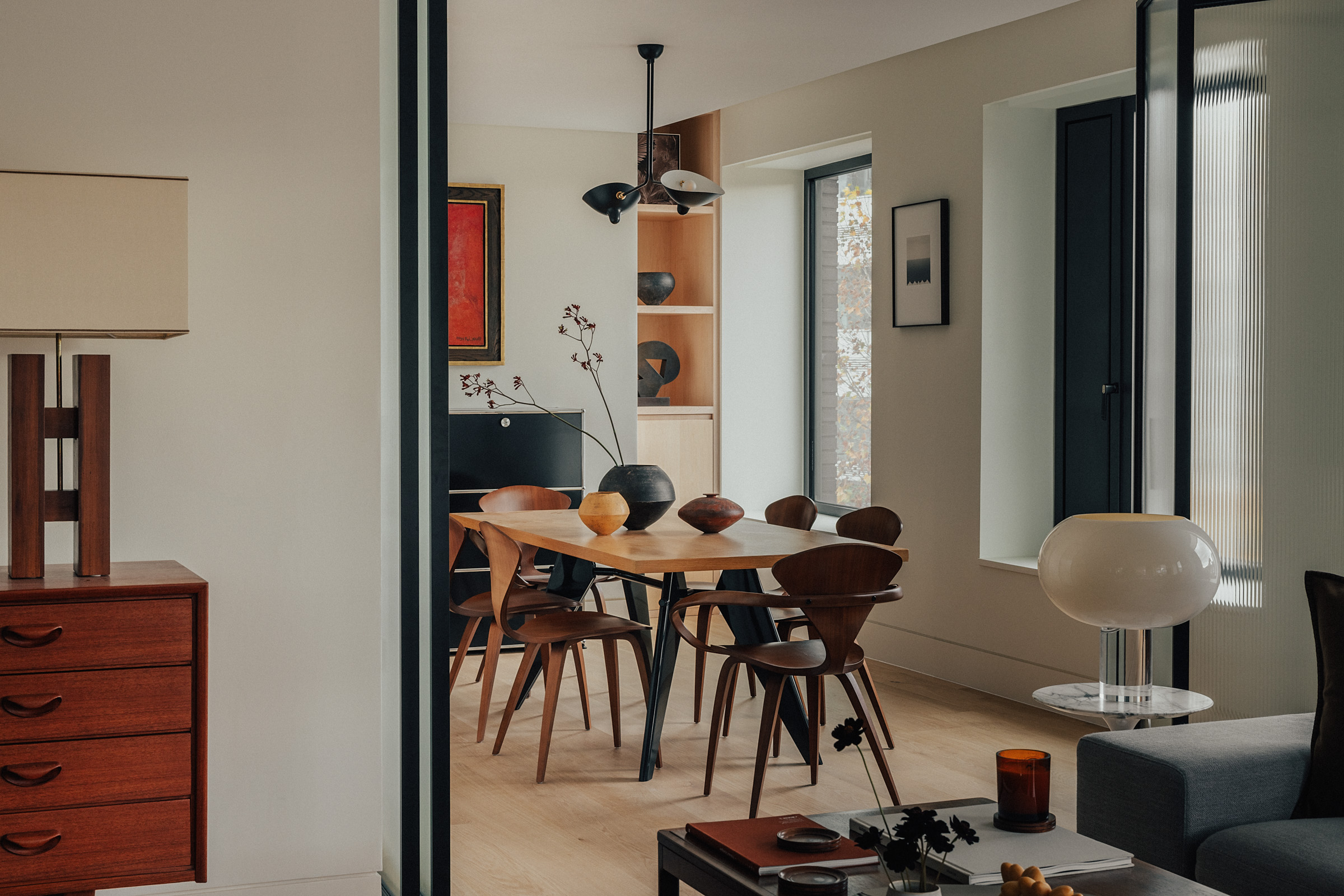 The dining room seen from the main living room