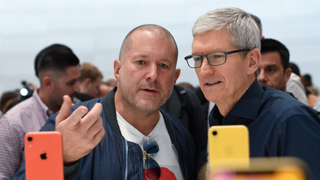 Jony Ive and Apple CEO Tim Cook