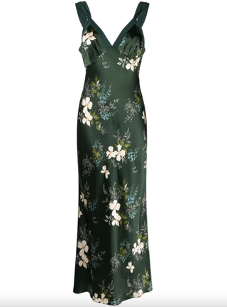 Reformation Neola Floral-Print Silk Dress