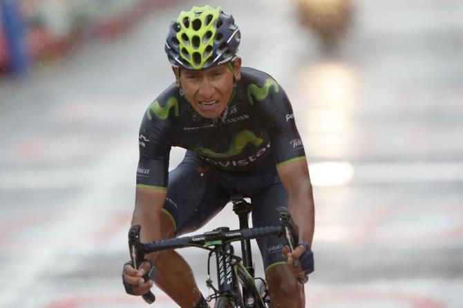 Nairo Quintana (Movistar Team) finished with Contador and Rodriguez
