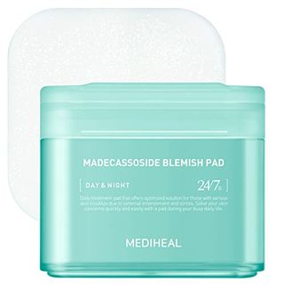 MEDIHEAL Madecassoside Blemish Pad - Square Cotton Facial Toner Pads with Centella Asiatica & Madecassoside – Anti Blemish Face Pads to Improve Uneven Skin Tone - Vegan Face Gauze Pads, 100 Pads
