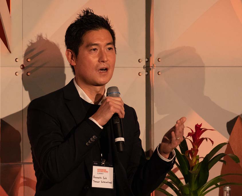 Tremor International chief strategy officer Kenneth Suh speaks during the “Programming Progress” session.