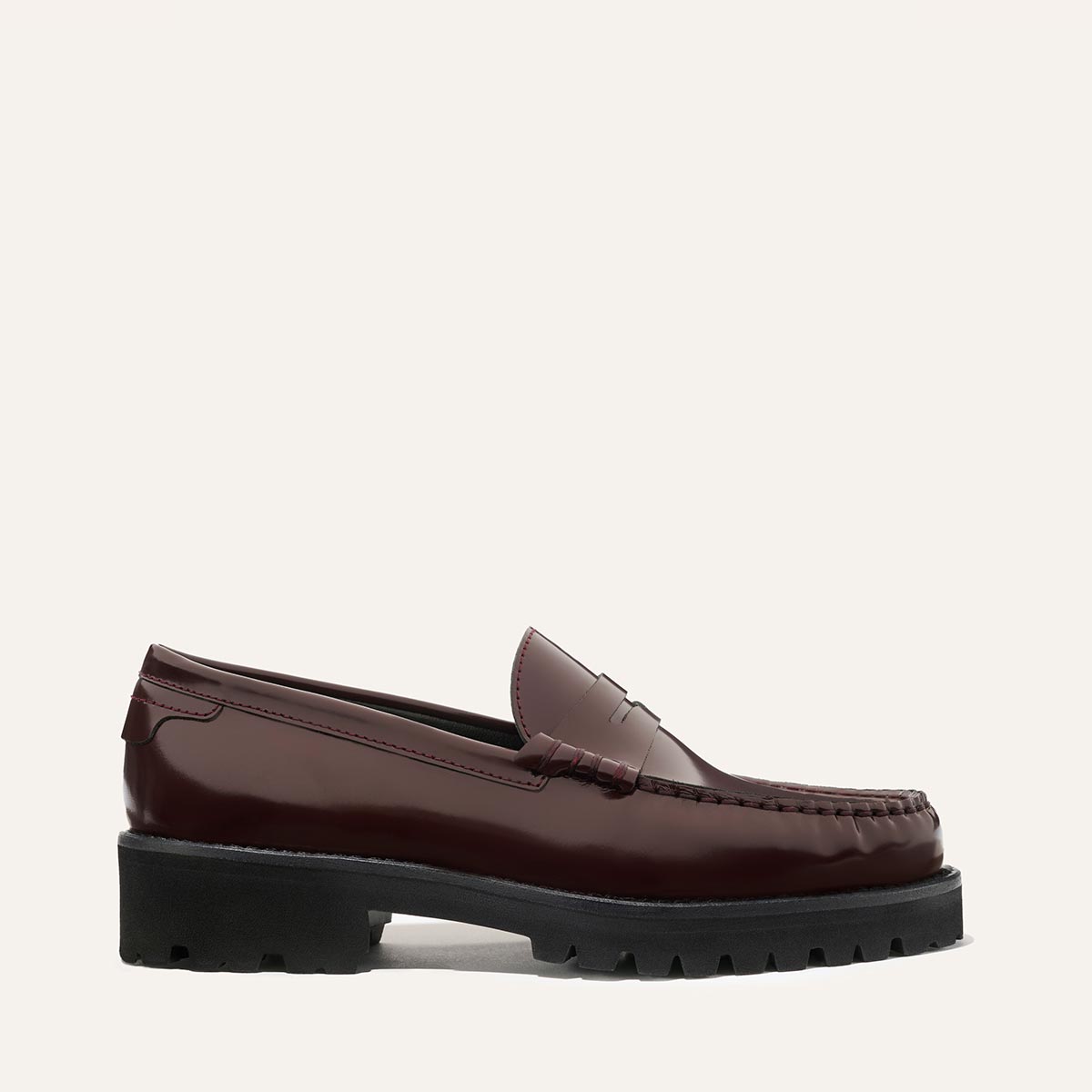 The Louisa Loafer - Burgundy Calf