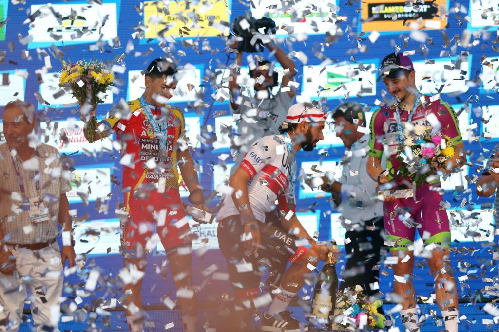 Fernando Gaviria (UAE Team Emirates) wins stage 2 at Vuelta a San Juan