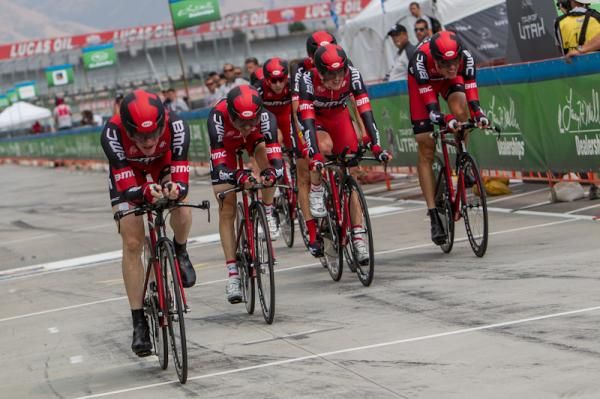 BMC crosses the line after going as hard as possible.