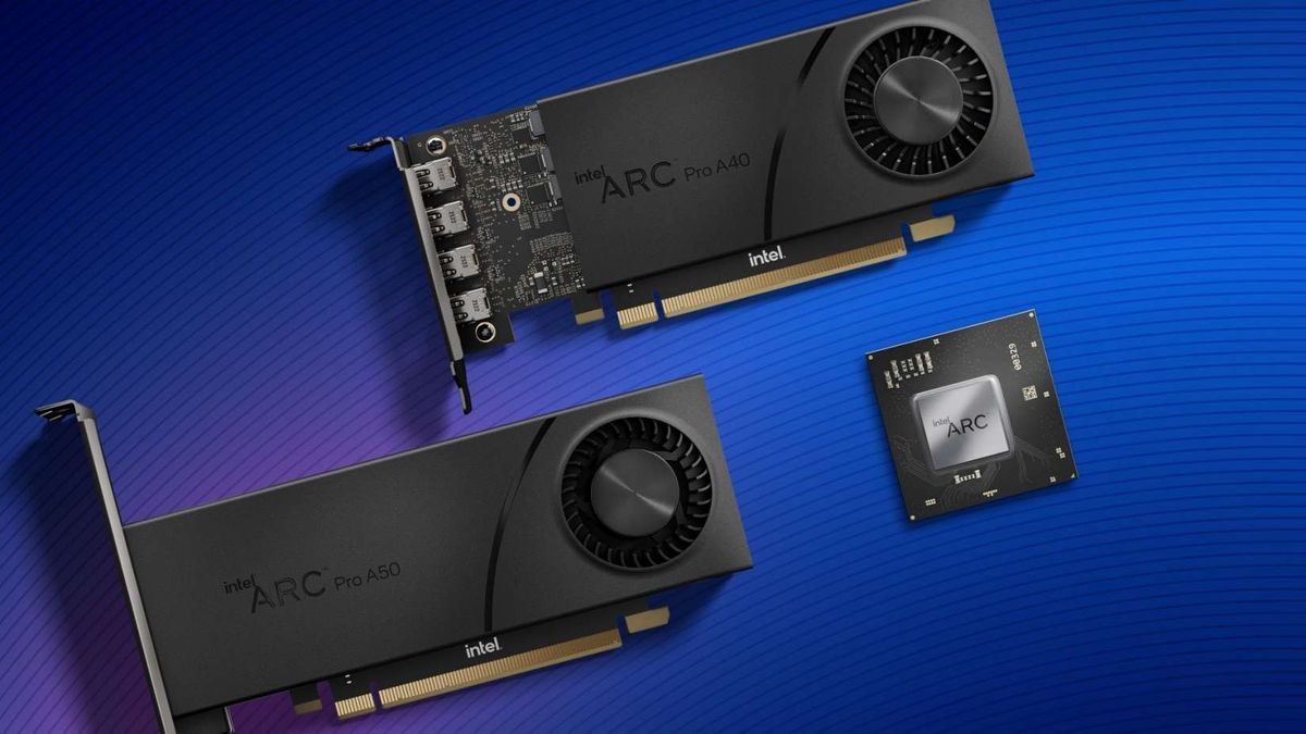 Intel&amp;#039;s Arc Pro GPU range the A50, A40 and A30