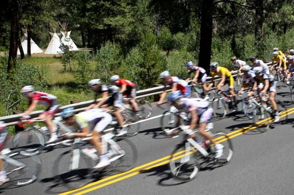 The men head out for a long hot day in the saddle.
