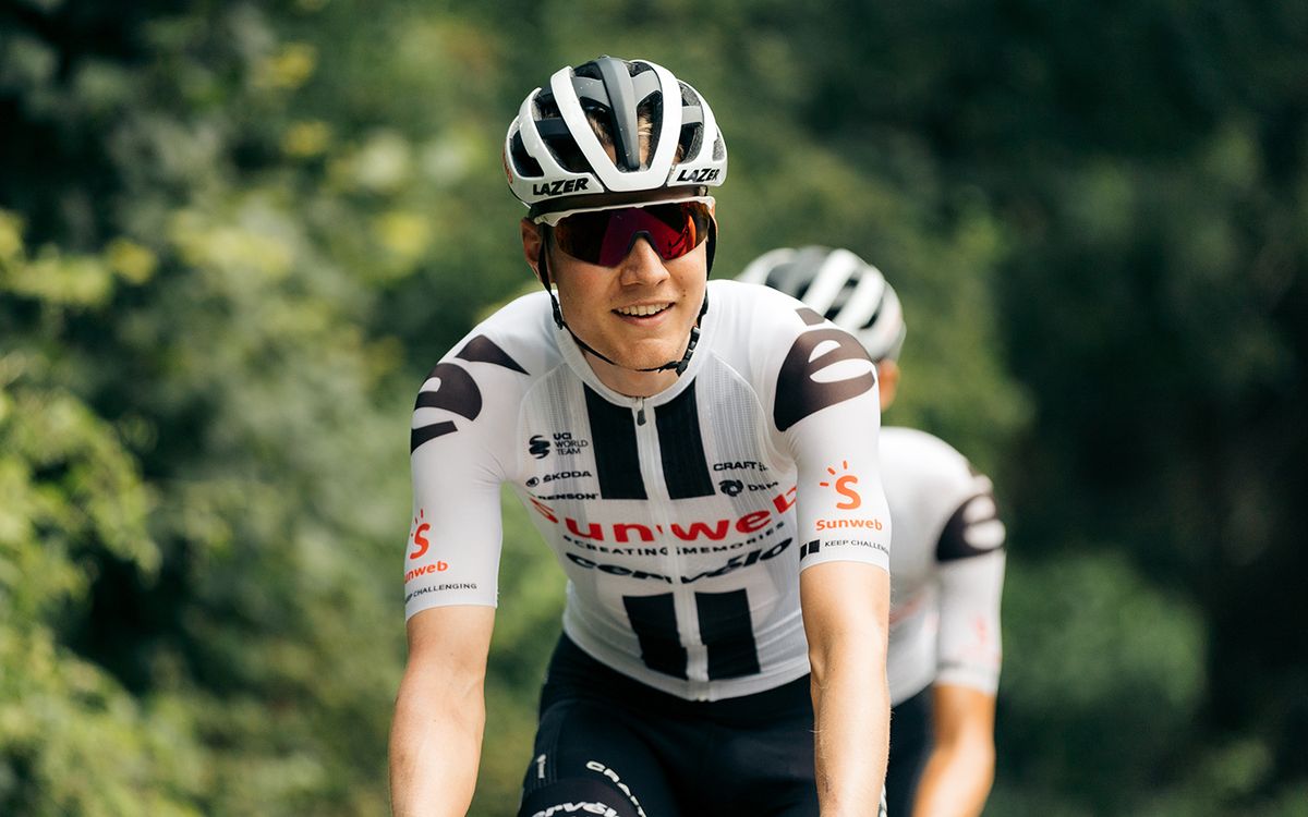 Team Sunweb training in K&uuml;htai, Austria in July after the coronavirus pandemic halted the road season