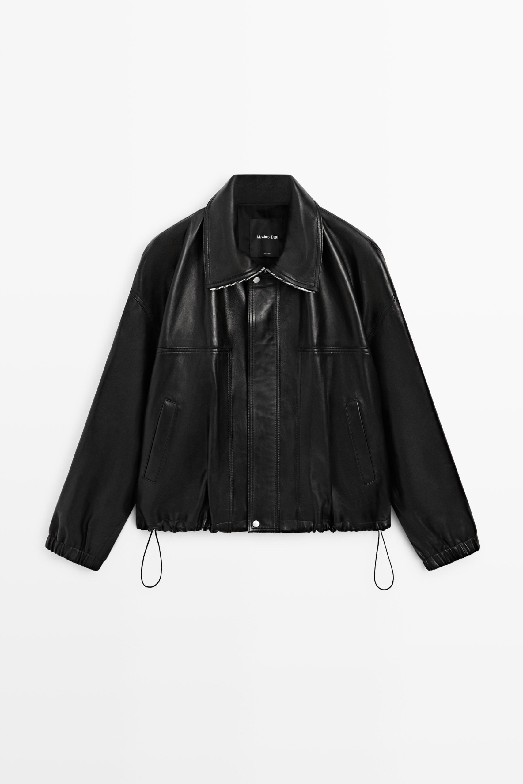 Nappa Leather Bomber Jacket