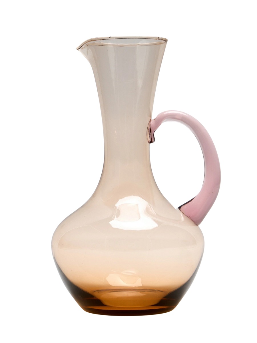 Celine Amber Fluted Glass Jug