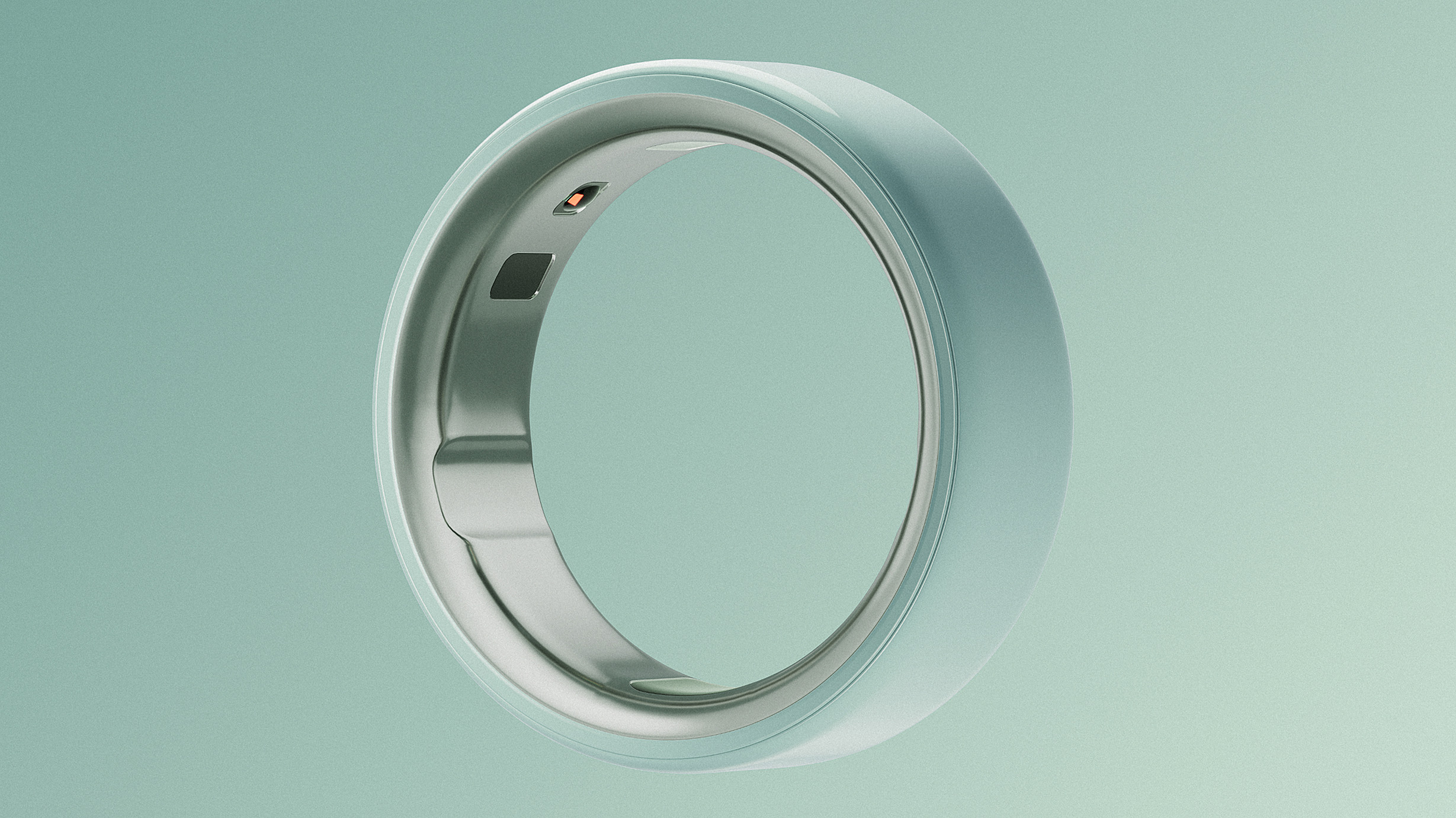 Close-up of the Oura Ring 4 Ceramic
