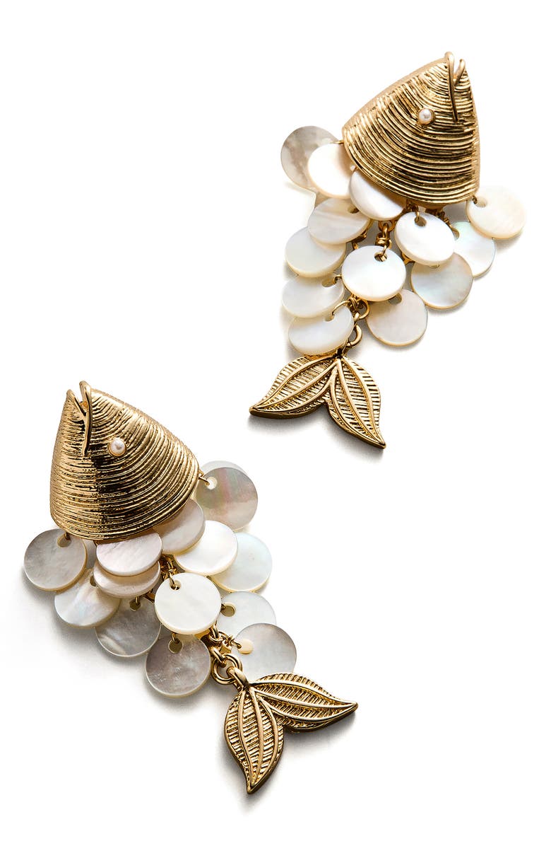 Ripple Effect Fish Statement Earrings