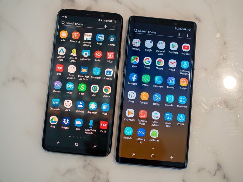 Samsung Galaxy Note 9 vs. Galaxy S9+
