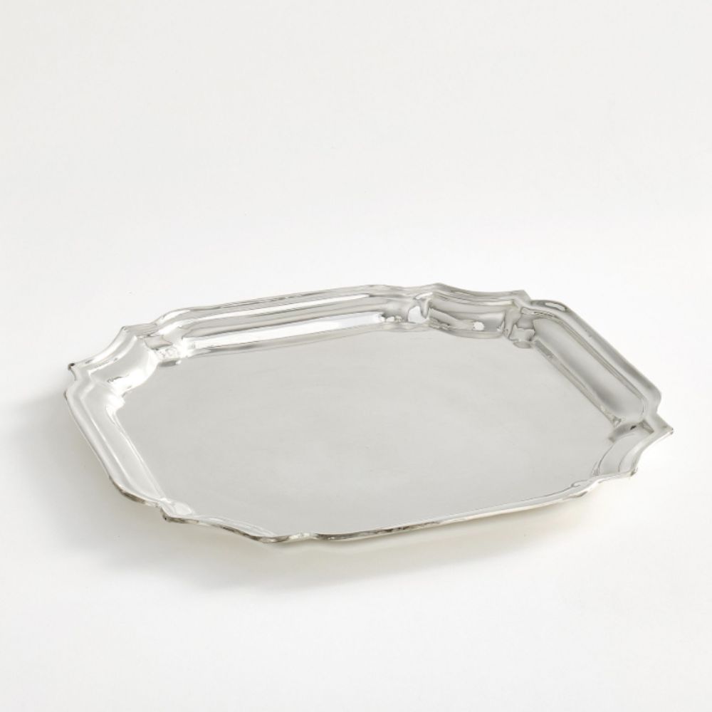 Silver antique style drinks tray