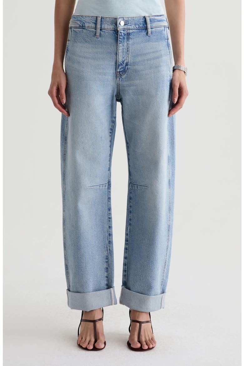 Mercer Cuffed High Waist Barrel Jeans